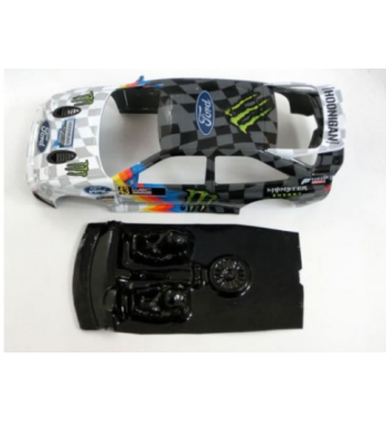 Mustang M-L0052R Lexan rally Ford Escort RS - Ligereza y detalle para slot
