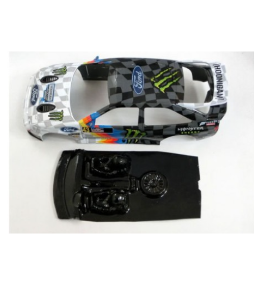 Mustang M-L0052R Lexan rally Ford Escort RS - Ligereza y detalle para slot