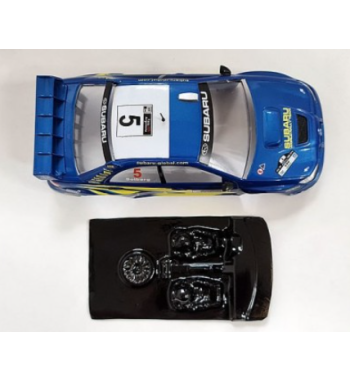 Mustang M-L0050R Lexan rally Subaru Impreza WRC 2006 - Detalle y ligereza para slot