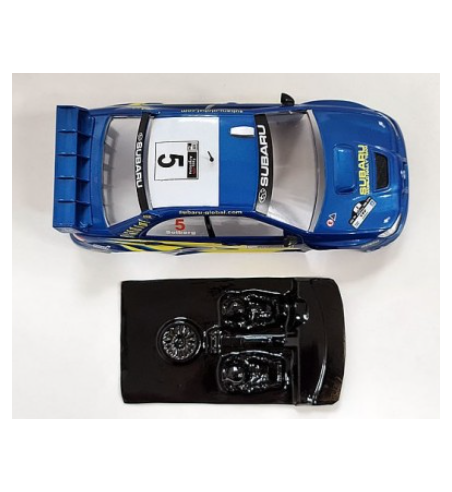 Mustang M-L0050R Lexan rally Subaru Impreza WRC 2006 - Detalle y ligereza para slot