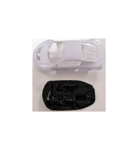 Mustang M-L0049R Lexan rally Audi R8 - Detalle y ligereza para slot