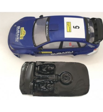 Mustang M-L0043R Lexan rally Subaru - Ligereza y detalle para slot