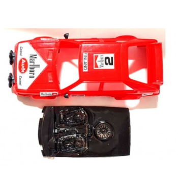 Mustang M-L0042R Lexan rally Audi Quattro - Detalle y ligereza para slot