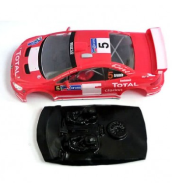 Mustang M-L0035R Lexan rally Peugeot 307 Ninco - Ligereza y detalle para slot