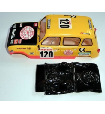 Mustang M-L0032R Lexan rally Renault 4 Scalextric - Ligereza y detalle para slot