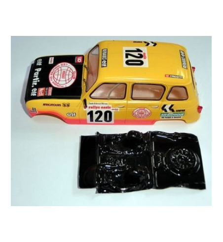 Mustang M-L0032R Lexan rally Renault 4 Scalextric - Ligereza y detalle para slot