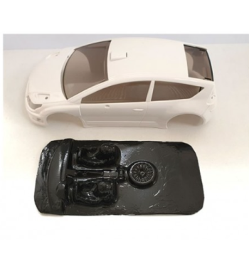 Mustang M-L0024R Lexan rally Citroen C4 Ninco - Detalle y ligereza para slot