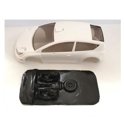 Mustang M-L0024R Lexan rally Citroen C4 Ninco - Detalle y ligereza para slot