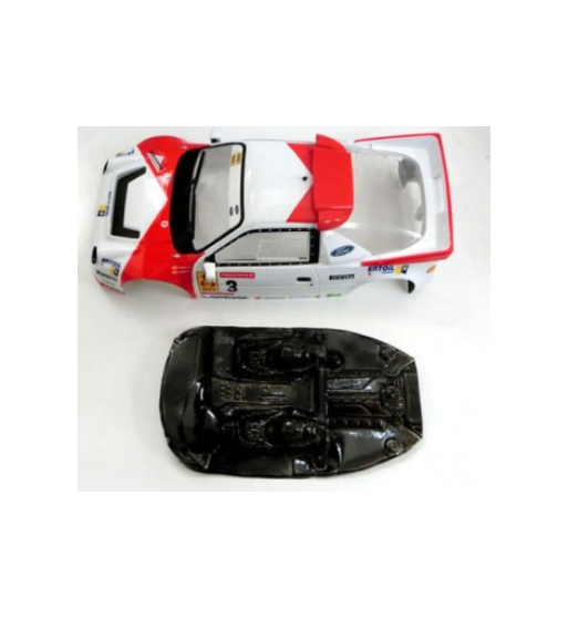 Mustang M-L0015R Lexan rally Ford RS200 Scaleauto - Ligereza y detalle para slot