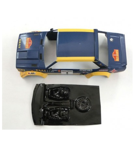 Mustang M-L0006R Lexan rally Fiat 131 Scalextric - Ligereza y detalle para slot