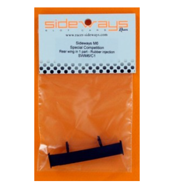 Sideways RC-SWM6C1 Alerón goma flexible BMW M6 GT3 - Calidad y flexibilidad para slot