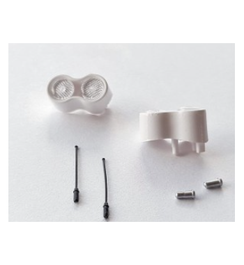 SRC RC0150 Faros auxiliares Lancia Delta S4 blancos - Recambio para slot