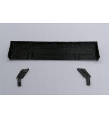 CC Slot CC-6020 Alerón goma flexible Audi R8 NSR - Recambio profesional para slot