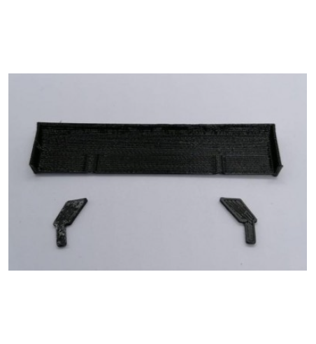 CC Slot CC-6020 Alerón goma flexible Audi R8 NSR - Recambio profesional para slot