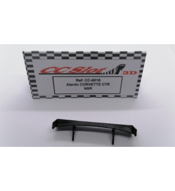 CC Slot CC-6018 Alerón goma flexible Corvette C7R NSR - Recambio para slot profesional