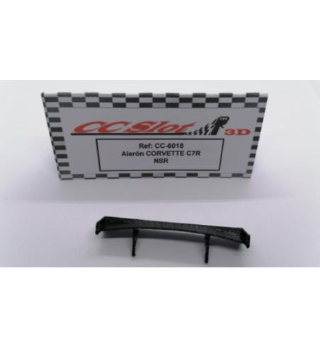 CC Slot CC-6018 Alerón goma flexible Corvette C7R NSR - Recambio para slot profesional