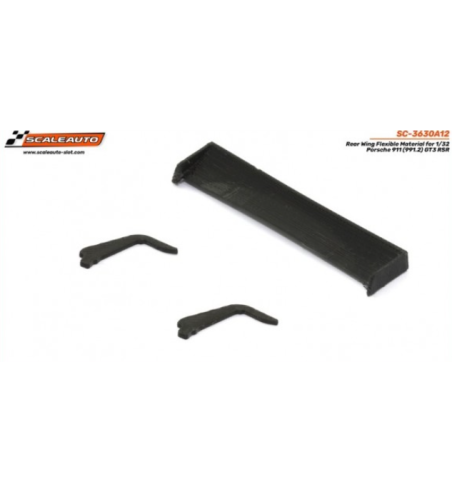 Scaleauto SC-3630A12 Alerón goma flexible Porsche 911 (991.2) - Accesorio slot