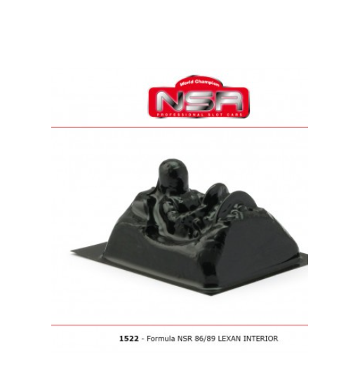 NSR 1522 Cockpit lexan Formula 1 86-89 - Recambio slot lexan