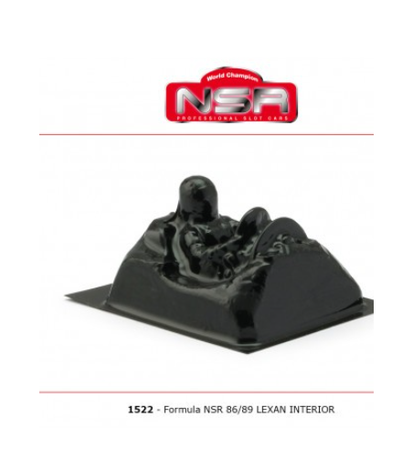 NSR 1522 Cockpit lexan Formula 1 86-89 - Recambio slot lexan