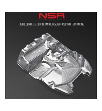 NSR-1560 Cockpit lexan Corvette C8R - Ligereza y detalle slot