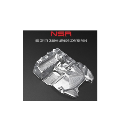 NSR-1560 Cockpit lexan Corvette C8R - Ligereza y detalle slot