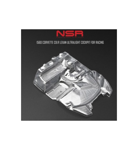 NSR-1560 Cockpit lexan Corvette C8R - Ligereza y detalle slot