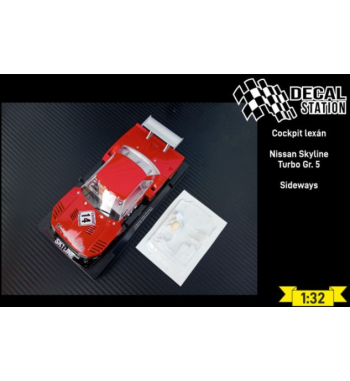Decal Station DSL-005 Interior lexan Nissan Skyline Grupo 5 - Ligereza y detalle slot