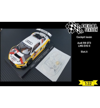 Decal Station DSL-024 Interior lexan Audi R8 GT3 LMS Evo II - Ligereza y detalle slot