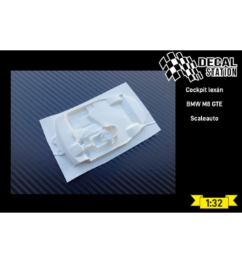 Decal Station DSL-011 Interior lexan BMW M8 GTE Scaleauto - Precisión y ligereza slot