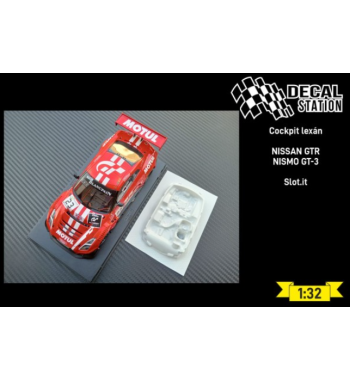 Decal Station DSL-009 Interior lexan Nissan GTR Nismo GT3 - Ligereza y detalle slot