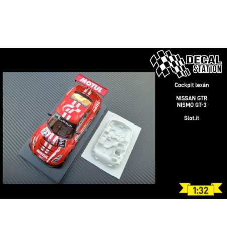 Decal Station DSL-009 Interior lexan Nissan GTR Nismo GT3 - Ligereza y detalle slot