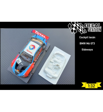 Decal Station DSL-007 Interior lexan BMW M6 GT3 Sideways - Ligereza y detalle slot