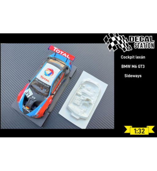 Decal Station DSL-007 Interior lexan BMW M6 GT3 Sideways - Ligereza y detalle slot