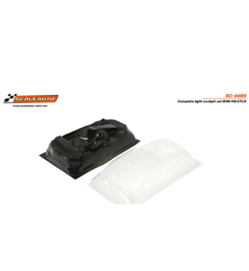 Scaleauto SC-6680 Interior lexan BMW M8 GTLM - Ligereza y detalle slot