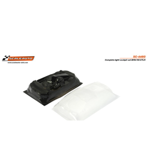 Scaleauto SC-6680 Interior lexan BMW M8 GTLM - Ligereza y detalle slot