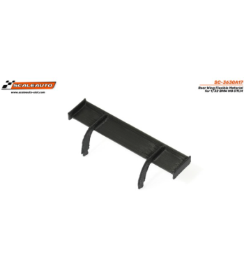 Scaleauto SC-3630A17 Alerón en goma flexible BMW M8 GTLM - Resistencia y detalle slot