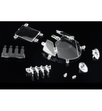 NSR-1353 Cristal y luces Ford P68 - Visibilidad y realismo en slot