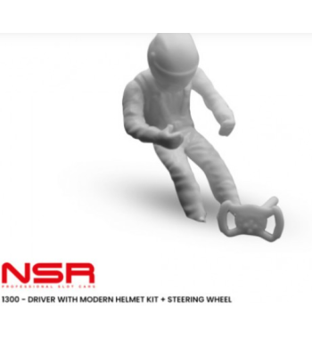NSR 1300 Piloto moderno con casco y volante - Realismo actualizado para slot