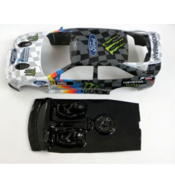 Mustang M-L0052R Lexan rally Ford Escort RS - Ligereza y detalle para slot