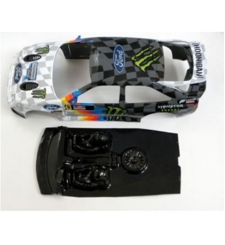 Mustang M-L0052R Lexan rally Ford Escort RS - Ligereza y detalle para slot
