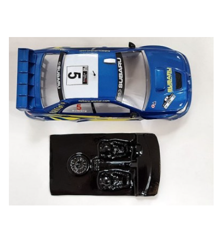 Mustang M-L0050R Lexan rally Subaru Impreza WRC 2006 - Detalle y ligereza para slot
