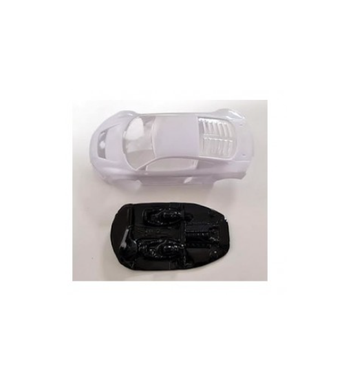 Mustang M-L0049R Lexan rally Audi R8 - Detalle y ligereza para slot