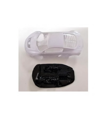 Mustang M-L0049R Lexan rally Audi R8 - Detalle y ligereza para slot
