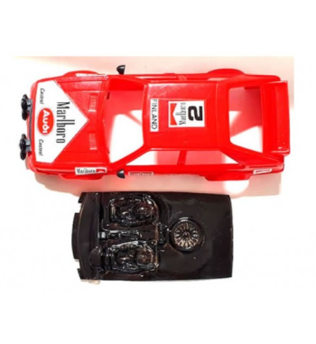 Mustang M-L0042R Lexan rally Audi Quattro - Detalle y ligereza para slot