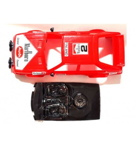 Mustang M-L0042R Lexan rally Audi Quattro - Detalle y ligereza para slot