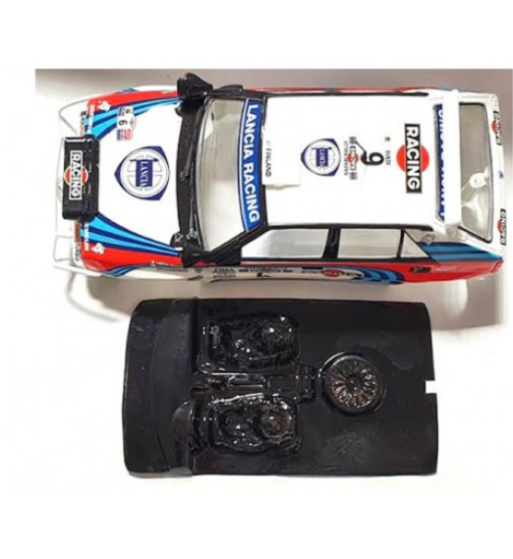 Mustang M-L0040R Lexan rally Lancia Delta Integrale - Ligereza y detalle para slot