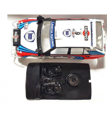 Mustang M-L0040R Lexan rally Lancia Delta Integrale - Ligereza y detalle para slot