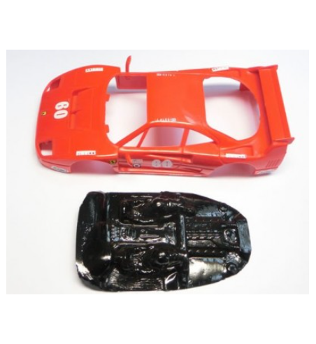 Mustang M-L0036R Lexan rally Ferrari F40 - Ligereza y detalle para slot