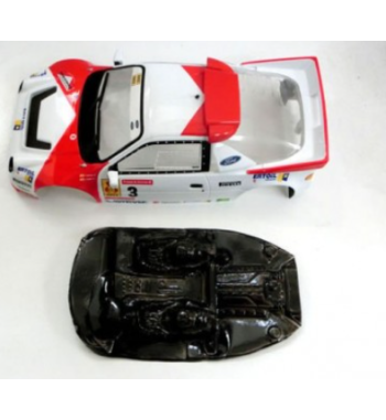 Mustang M-L0015R Lexan rally Ford RS200 Scaleauto - Ligereza y detalle para slot