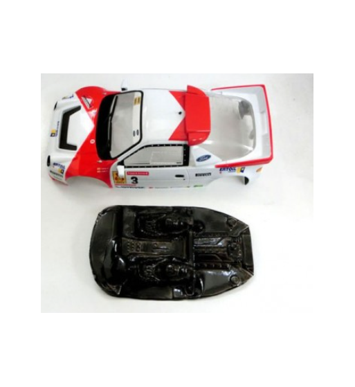 Mustang M-L0015R Lexan rally Ford RS200 Scaleauto - Ligereza y detalle para slot